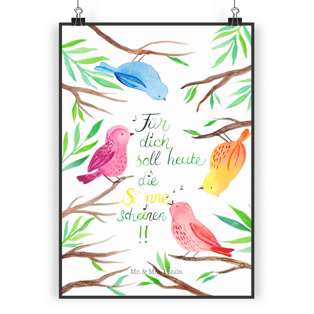 Plakat Ptaki Słońce Dekoracje kwiatowe, dekoracje wiosenne, dekoracje letnie, dekoracja, pozytywna wiadomość, miłośnik natury, na zewnątrz, natura, przygoda