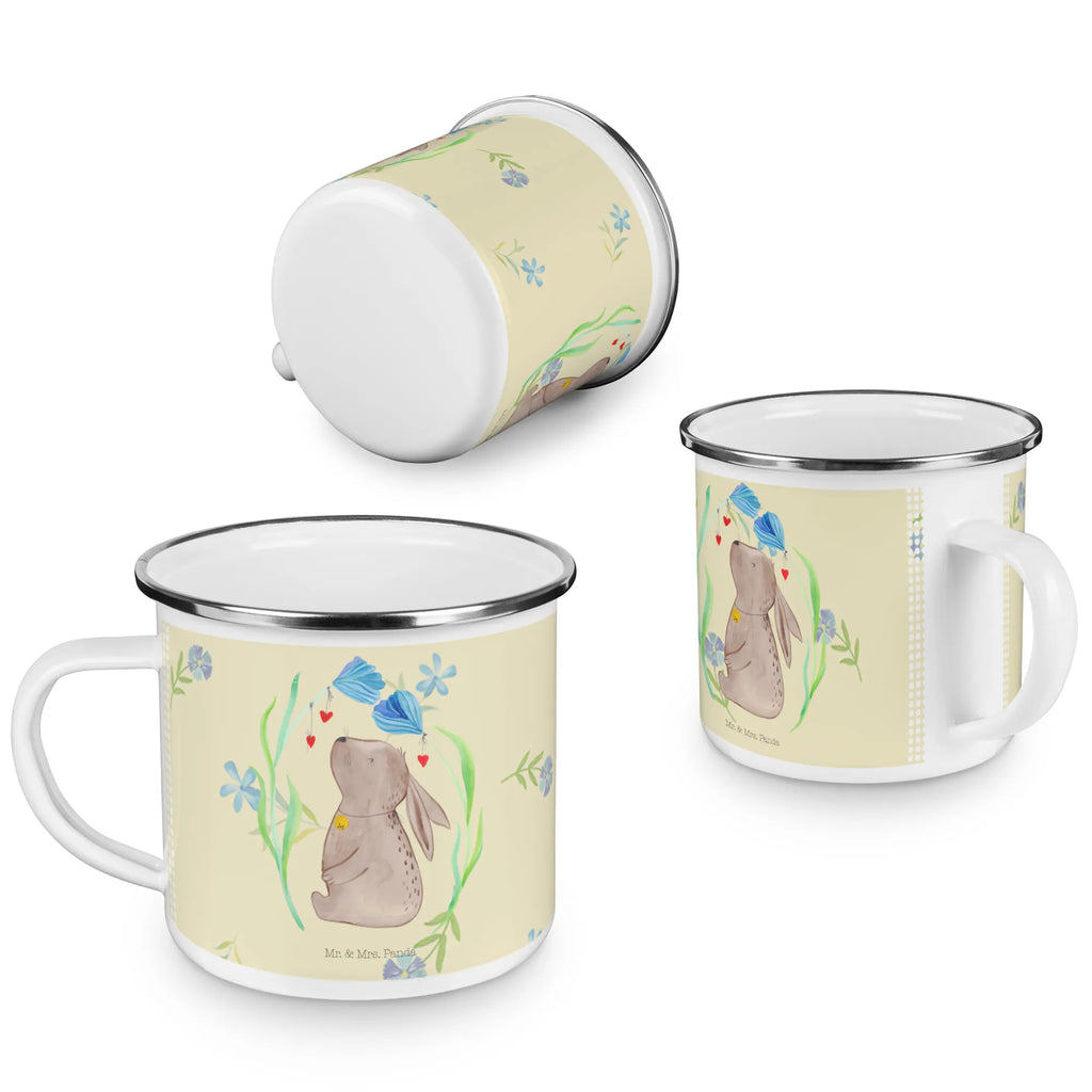 Kempingowy kubek emaliowany królik kwiat Kaffeebecher, Teebecher, Tasse, wandertasse, Emaille Tasse, Reisebecher, Trinkbecher, Pott, Kaffeetasse, Metalltasse, Tasse Emaille, emaillebecher, Emaille Becher, metallbecher, Teetasse, Becher, Emailletasse, Blechtasse, Campingtasse, Campingbecher, wanderbecher, becher emaille, reisetasse, blechbecher, Osterdeko, Osterhase, Osternest, Ostergeschenke, Geschenke zu Ostern, Ostern Geschenk, Ostergeschenke Kinder, Ostern Kinder, Ostern, Geburt, Kindergeburtstag, Geburtstag, Taufe, Schwangerschaft, Hase, Taufgeschenk, Kaninchen, Hoffnung, Kind, Träume, Erstes Kind
