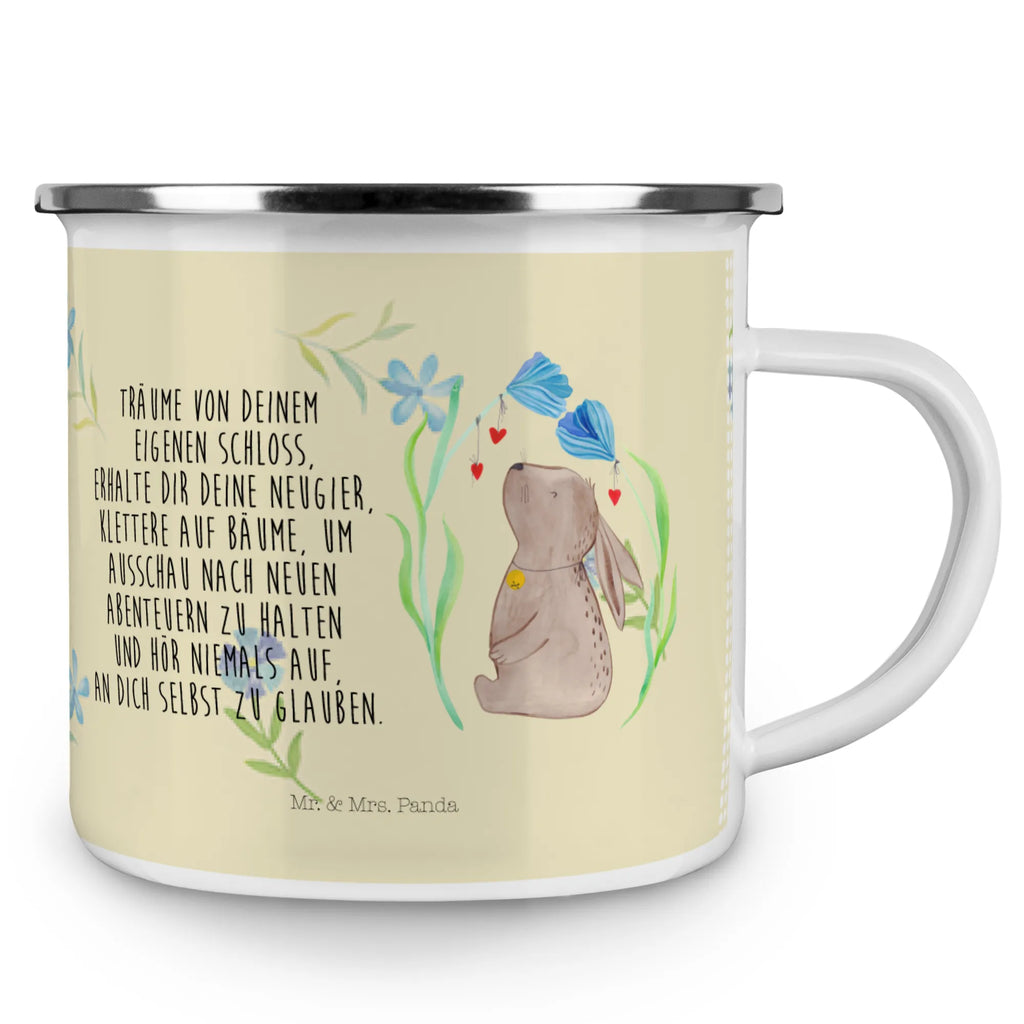 Kempingowy kubek emaliowany królik kwiat Kaffeebecher, Teebecher, Tasse, wandertasse, Emaille Tasse, Reisebecher, Trinkbecher, Pott, Kaffeetasse, Metalltasse, Tasse Emaille, emaillebecher, Emaille Becher, metallbecher, Teetasse, Becher, Emailletasse, Blechtasse, Campingtasse, Campingbecher, wanderbecher, becher emaille, reisetasse, blechbecher, Osterdeko, Osterhase, Osternest, Ostergeschenke, Geschenke zu Ostern, Ostern Geschenk, Ostergeschenke Kinder, Ostern Kinder, Ostern, Geburt, Kindergeburtstag, Geburtstag, Taufe, Schwangerschaft, Hase, Taufgeschenk, Kaninchen, Hoffnung, Kind, Träume, Erstes Kind