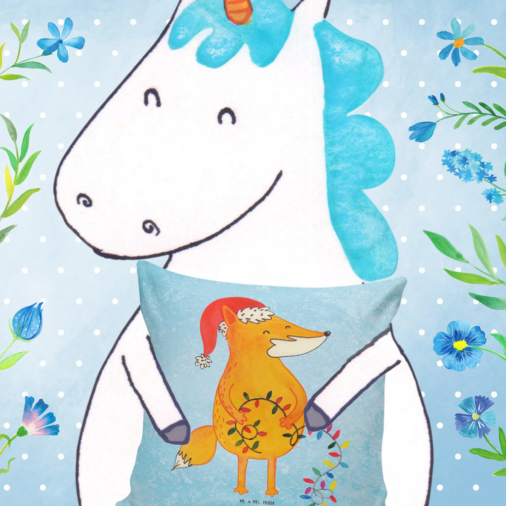 40x40 poduszka lis Boże Narodzenie Zima, Boże Narodzenie, dekoracje świąteczne, Mikołaj, Adwent, Wigilia, zimowy motyw