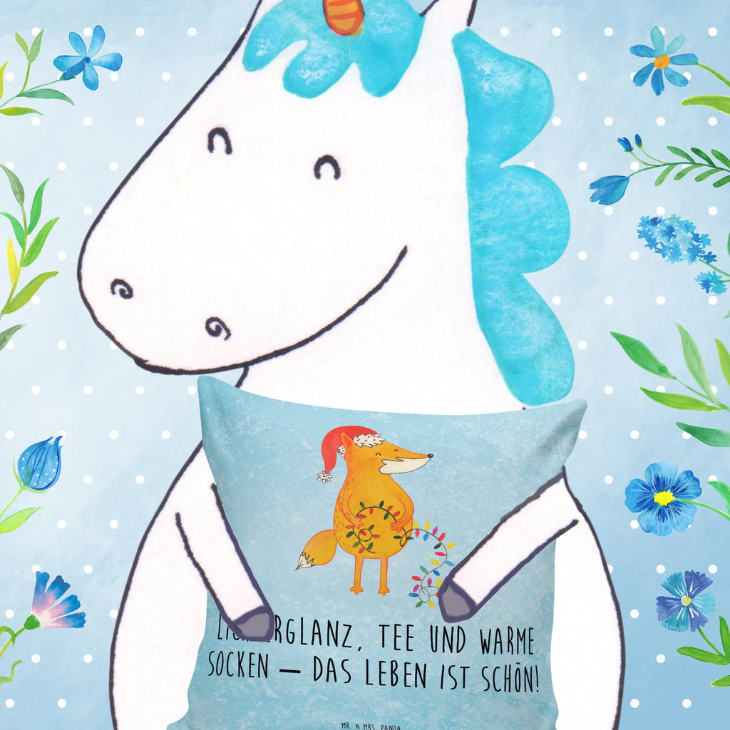 40x40 poduszka lis Boże Narodzenie Zima, Boże Narodzenie, dekoracje świąteczne, Mikołaj, Adwent, Wigilia, zimowy motyw