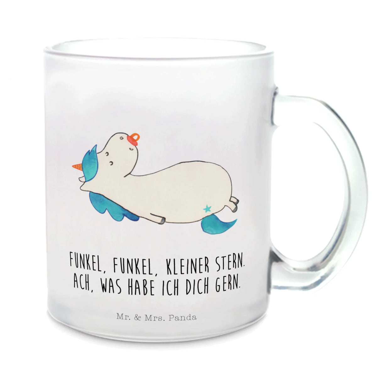Teetasse Einhorn Schnuller Häferl, Henkelbecher, Teetasse aus Glas, Teetasse, Motivtasse, Teetasse Glas, Henkeltasse, Pott, Kakaotasse, Teeglas, glastasse, Tee Tasse, getränkeglas, Glas Teebecher, Trinkglas, Glasbecher, Haferl, getränkebecher, Unicorn, Einhorn, Einhörner, Einhorn Deko, Säugling, Mutter, Schnuller, Geburt, Baby, Geburtstag, Mama, Kleinkind, Geschenk Geburt