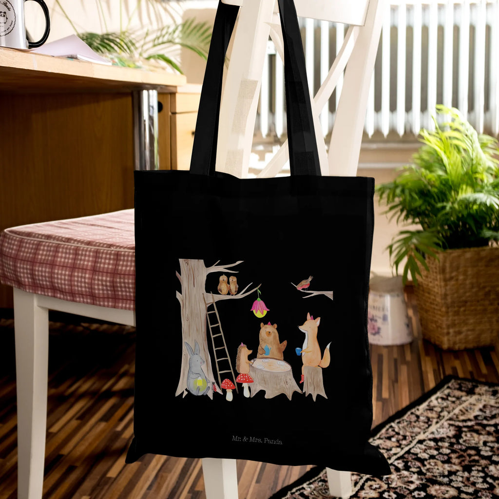 Tote bag forest animals picnic Badetasche, Jutetasche, Tasche, Stofftasche, Tragetasche, Schultertasche, Beuteltasche, Strandtasche, Umhängetasche, Stoffbeutel, Jutebeutel, Shopper, Laptoptasche, Einkaufstasche, Einkaufstüte, Beutel, Tiermotive, Gute Laune, lustige Sprüche, Tiere, Picknick, Fuchs, Hase, Wald, Igel, Eichhörnchen, Maus, Waldtiere
