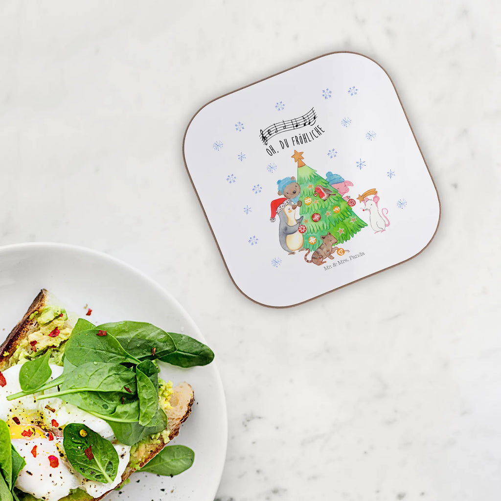 Podkładka Ozdabianie choinki Zima, Boże Narodzenie, dekoracje świąteczne, Mikołaj, Adwent, Wigilia, zimowy motyw