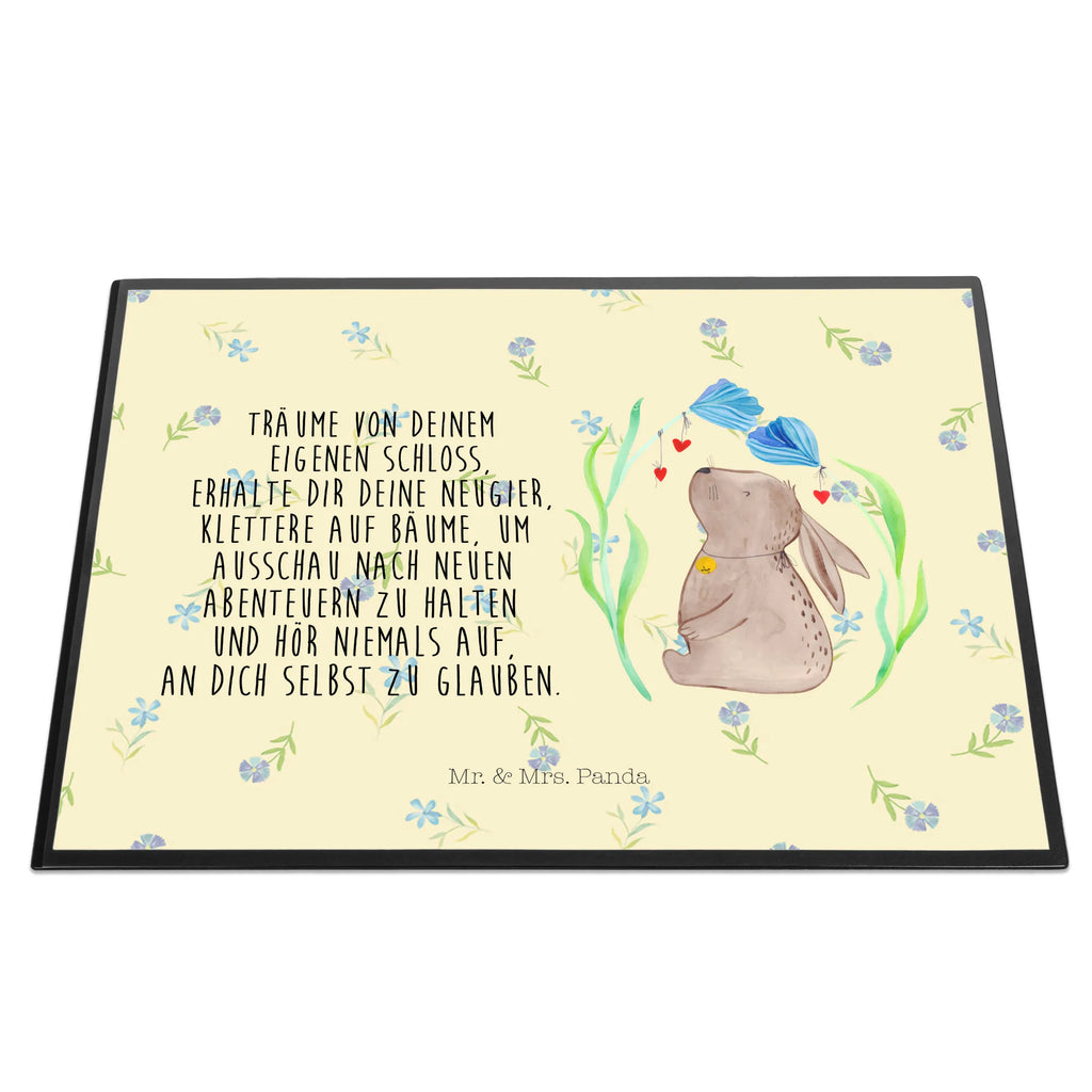 Desk pad Hare flower children, Desk pad, girl, office, underlay, desk, Easter, Easter bunny, Bunny, hope, birthday, child's birthday, birth, pregnancy, rabbit, dreams, first child, baptism, christening gift, child