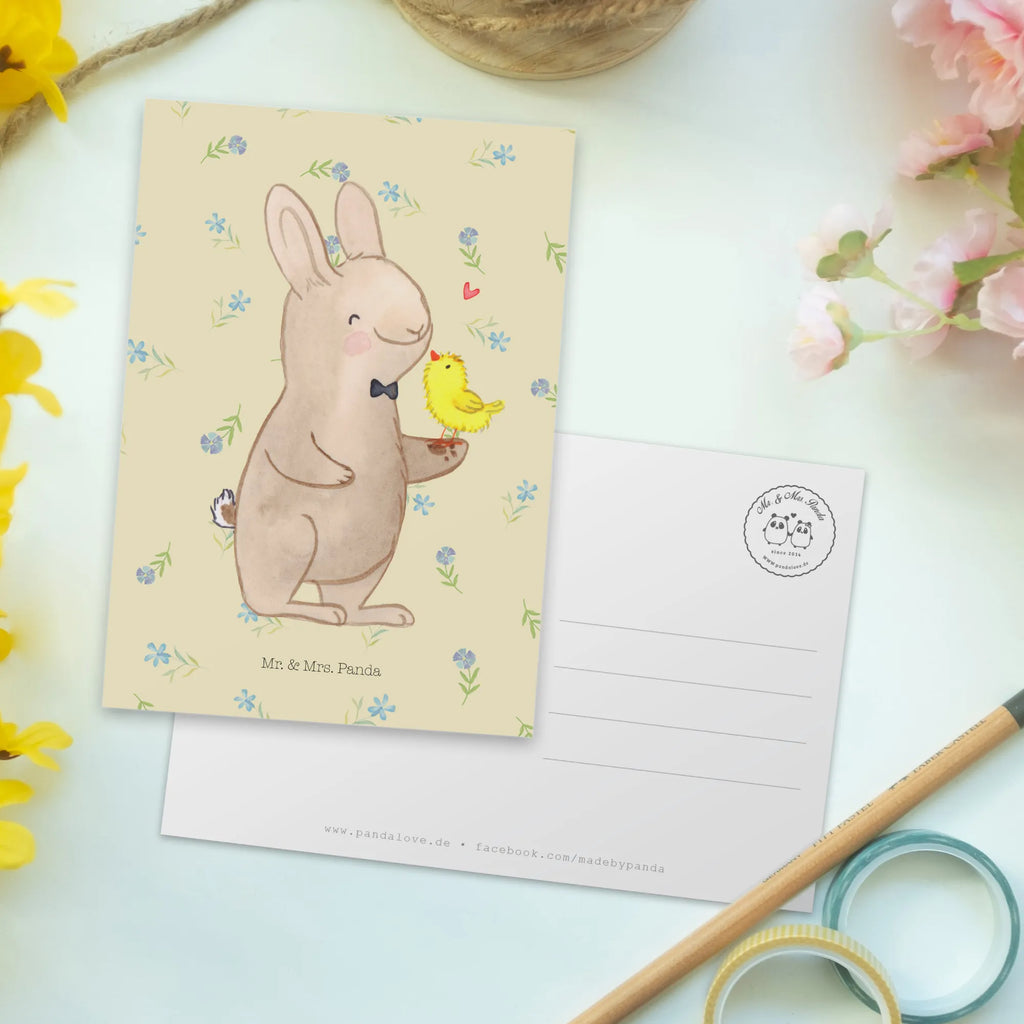 Postcard Hare chick Postcard, letter, gift, gift card, card, postcards, paper, invitation card, invitation, Easter, Easter bunny