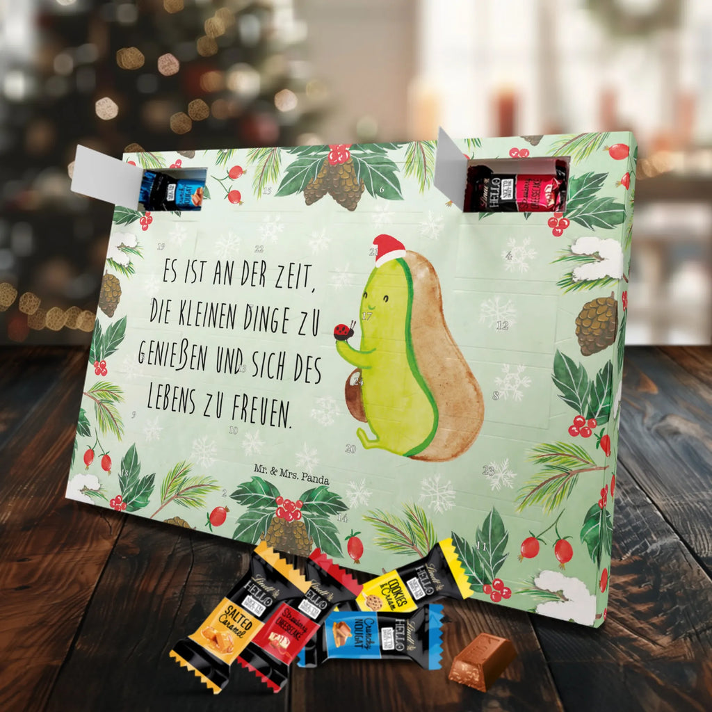 Chocolate advent calendar zero zero Christmas time, snow