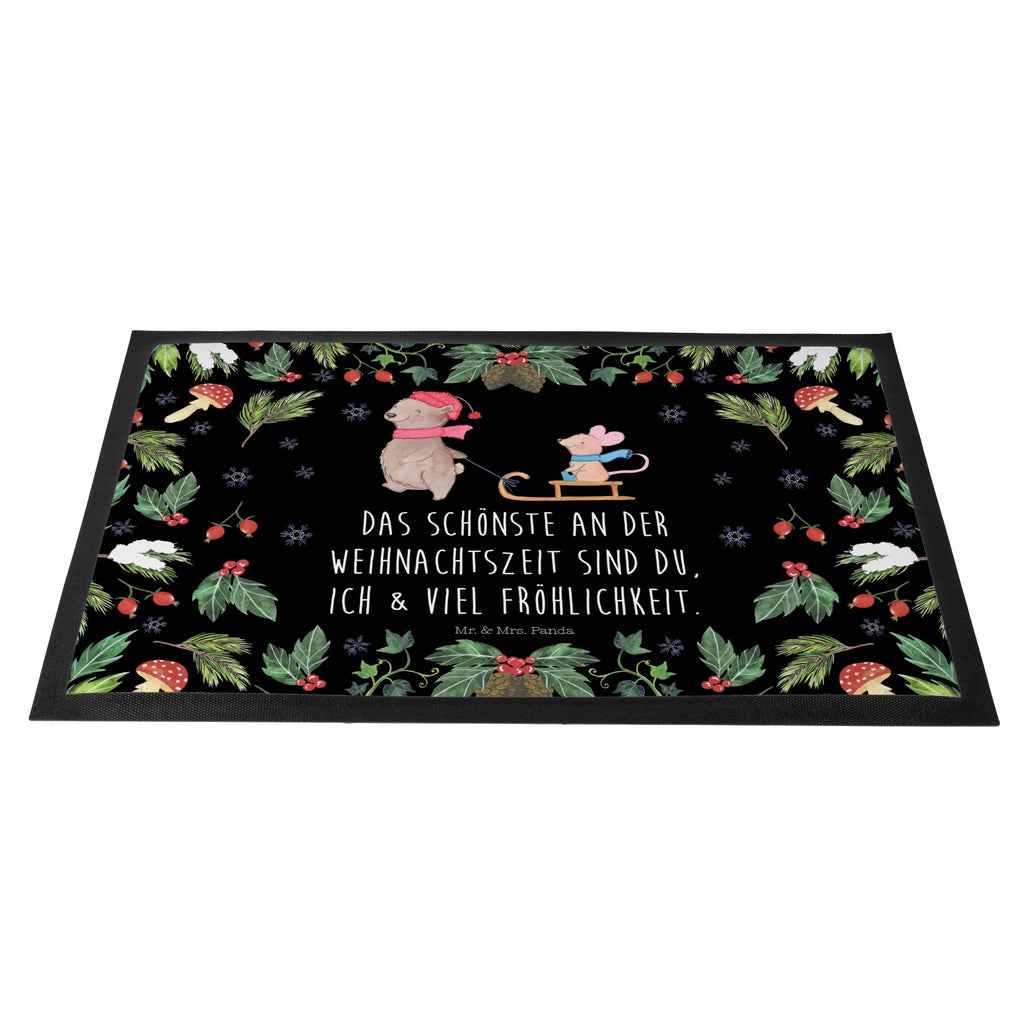 Doormat bear and mouse Sleds schmutzfangmatten, matte haustür, Sauberlaufmatte, Abtreter, Eingangsmatte, hausmatte, Schmutzfangmatte, Schuhabstreifer, Schmutzfangteppich, fußmatte, türmatten, Fußabstreifer, Eingangsteppich, Fußmatten, flurmatte, Schmutzmatte, außenmatte, Schmutzfänger, abstreifer, Türmatte, Fußabtreter, sauberlaufmatten, Haustürmatte, Türvorleger, Fussmatte, Abtretmatte, Nikolaus, Advent, Weihnachten, Heiligabend, Weihnachtsdeko, Wintermotiv, Winter