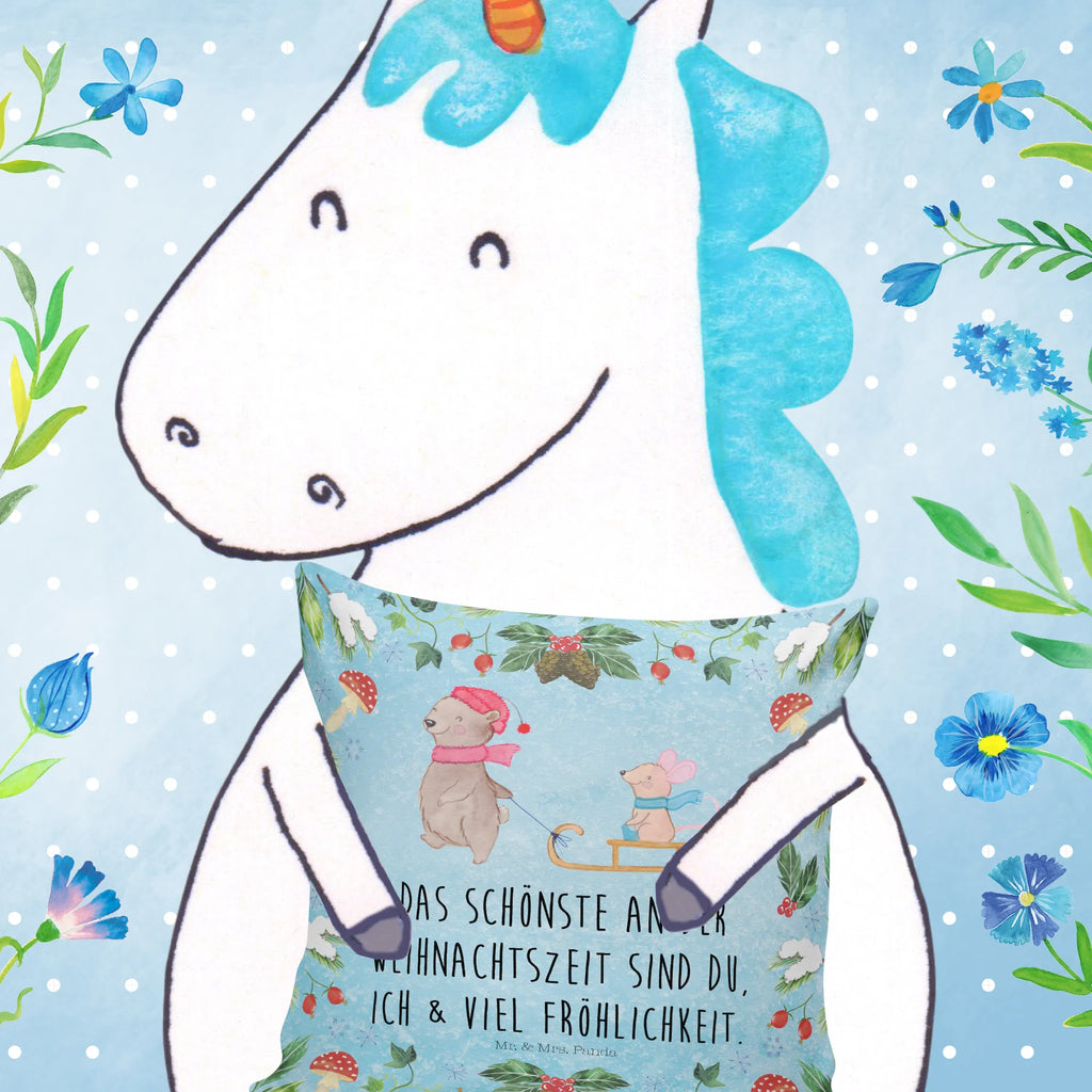 Cushion bear and mouse Sleds Kissenbezüge, Sofakissen, Kissen 40x40, Dekokissen 40x40, Dekokissen, Kissen, Kopfkissen 40x40, Kissenhülle, Zierkissen, Dekokissen Sofa, sitzkissen, Kissenhülle 40x40, Motivkissen, Couchkissen, Kissen 40x40 Waschbar, Kopfkissen, Kissenbezug 40x40, Sofakissen 40x40, sofakissen, Winter, Weihnachten, Weihnachtsdeko, Nikolaus, Advent, Heiligabend, Wintermotiv