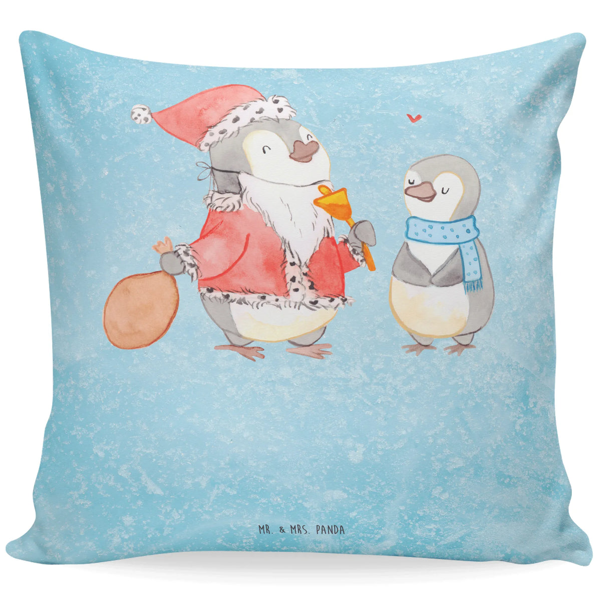 Cushion penguin wish list snow, Christmas time