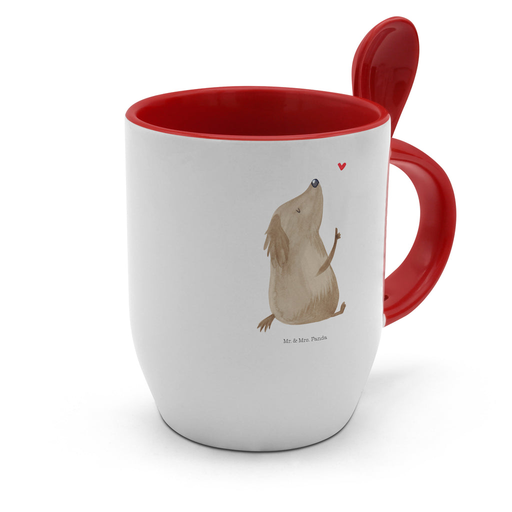 Tasse mit Löffel Hund Liebe Tasse, Kaffeetasse, Tassen, Tasse mit Spruch, Kaffeebecher, Tasse mit Löffel, Hund, Hundemotiv, Haustier, Hunderasse, Tierliebhaber, Hundebesitzer, Sprüche, Liebe, Hundeglück, Hundeliebe, Hunde, Frauchen