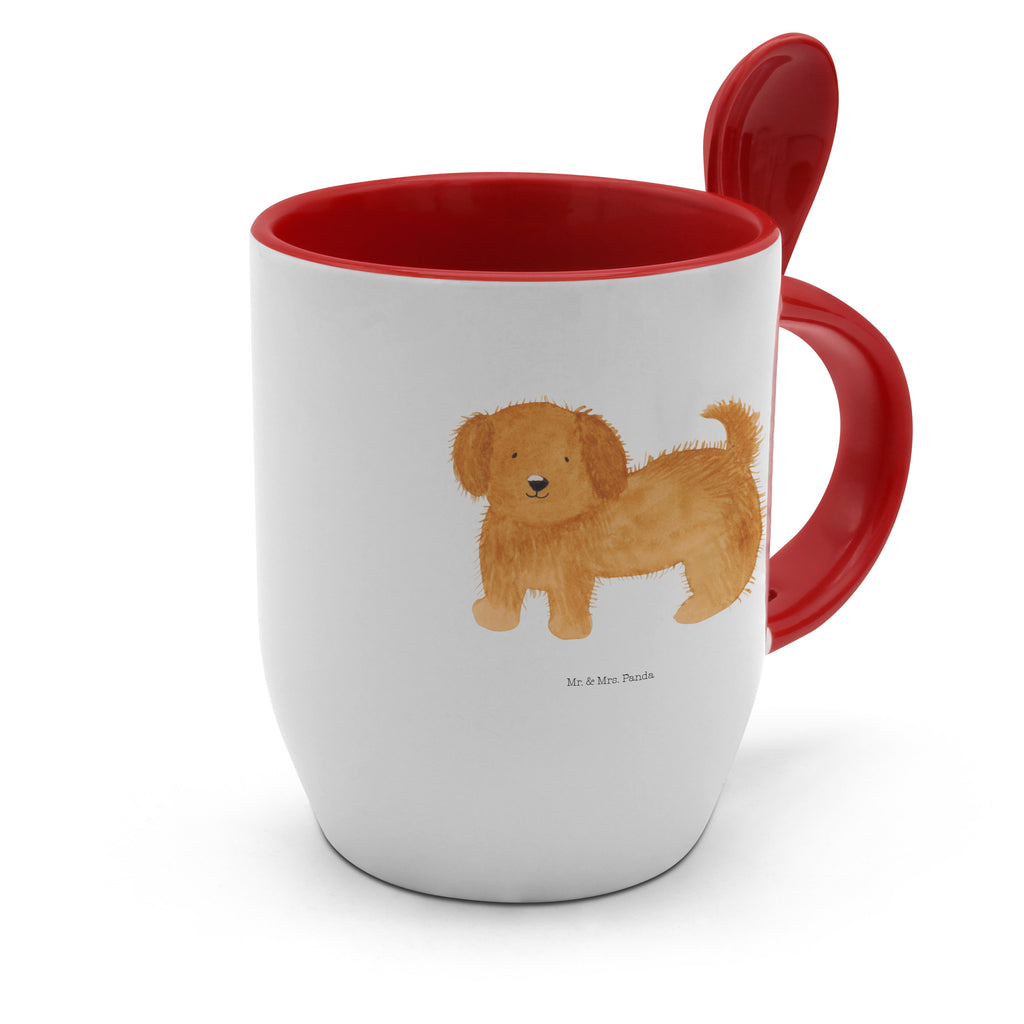 Tasse mit Löffel Hund flauschig Tasse, Kaffeetasse, Tassen, Tasse mit Spruch, Kaffeebecher, Tasse mit Löffel, Hund, Hundemotiv, Haustier, Hunderasse, Tierliebhaber, Hundebesitzer, Sprüche, Hunde, Frauchen, Hundemama, Hundeliebe
