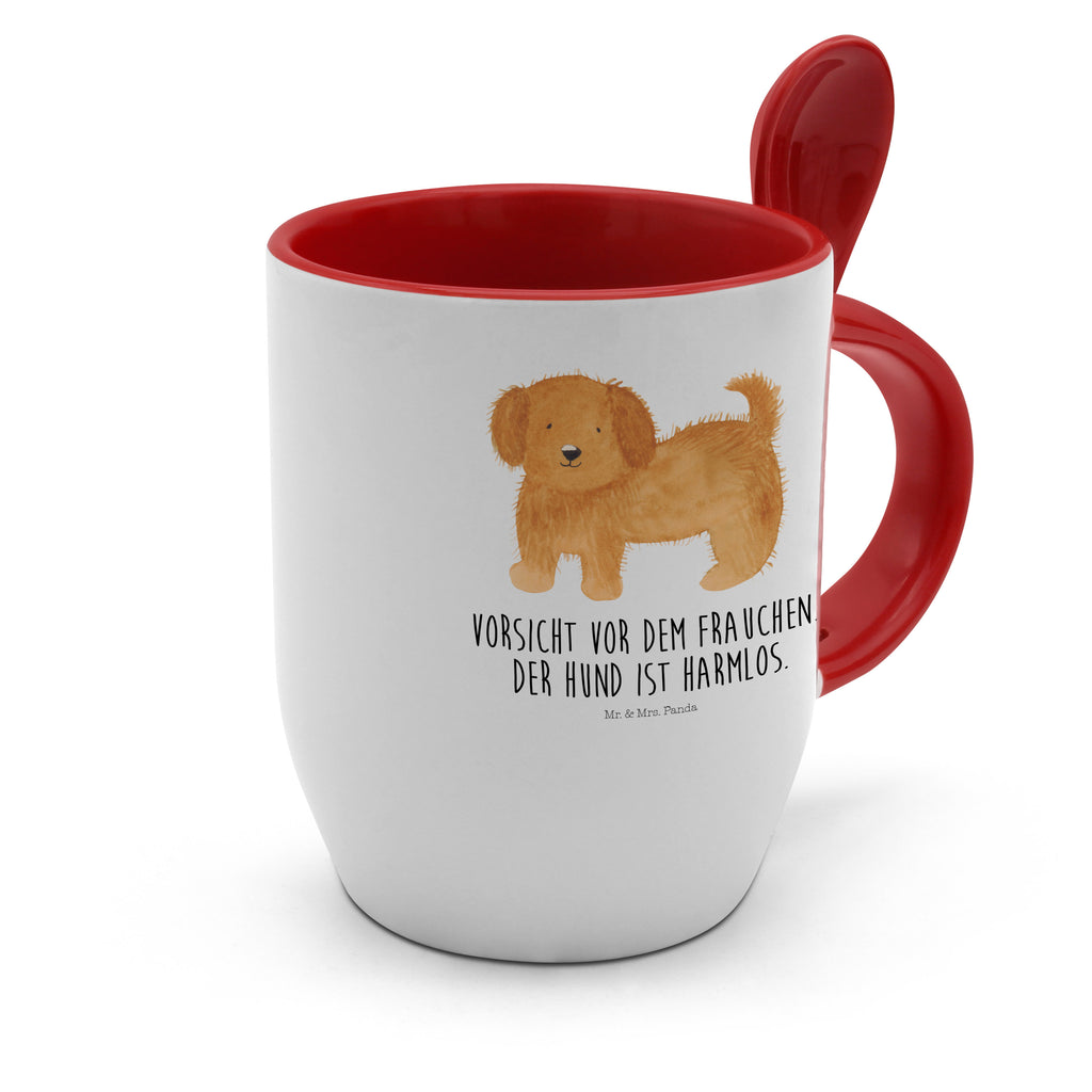 Tasse mit Löffel Hund flauschig Tasse, Kaffeetasse, Tassen, Tasse mit Spruch, Kaffeebecher, Tasse mit Löffel, Hund, Hundemotiv, Haustier, Hunderasse, Tierliebhaber, Hundebesitzer, Sprüche, Hunde, Frauchen, Hundemama, Hundeliebe