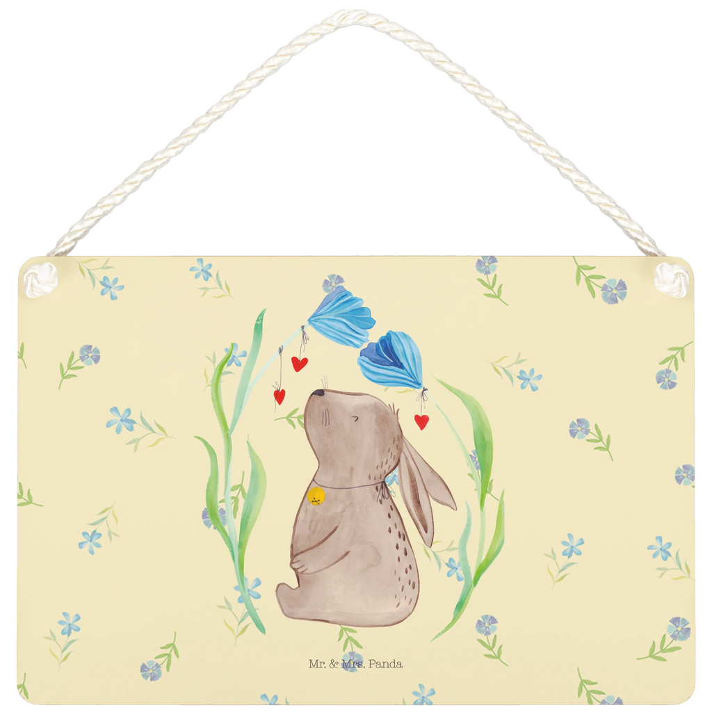 Decorative sign Hare flower Easter, Easter bunny, baptism, birth, dreams, child's birthday, pregnancy, Bunny, child, birthday, christening gift, rabbit, first child, hope