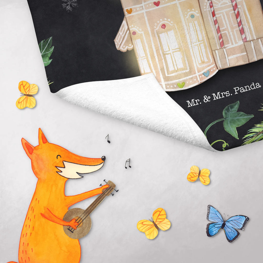 Ręcznik dla gości Piernikowy domek Zima, Boże Narodzenie, dekoracje świąteczne, Mikołaj, Adwent, Wigilia, zimowy motyw