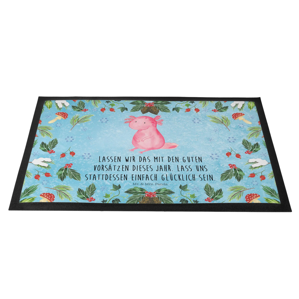 Fußmatte Axolotl Glücklich außenmatte, Türmatte, schmutzfangmatten, türmatten, Eingangsmatte, Schmutzfangteppich, matte haustür, flurmatte, Abtretmatte, Fußabtreter, Haustürmatte, Sauberlaufmatte, Schmutzfangmatte, Schuhabstreifer, Fussmatte, Türvorleger, Abtreter, Eingangsteppich, sauberlaufmatten, hausmatte, abstreifer, Schmutzfänger, fußmatte, Fußmatten, Fußabstreifer, Schmutzmatte, Weihnachten, Wintermotiv, Heiligabend, Advent, Nikolaus, Weihnachtsdeko, Winter