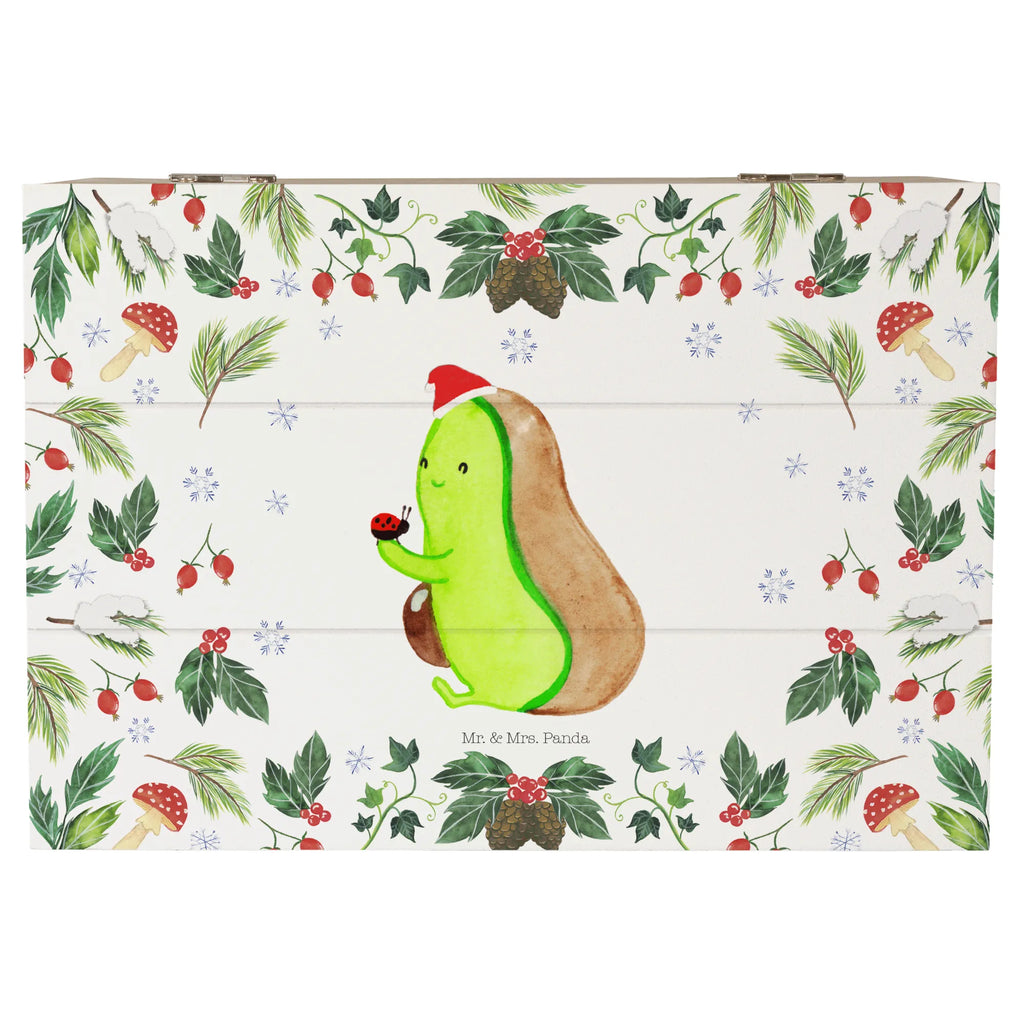 Skrzynia drewniana null null Zima, Boże Narodzenie, dekoracje świąteczne, Mikołaj, Adwent, Wigilia, zimowy motyw