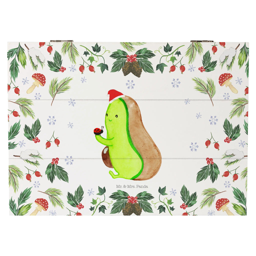 Skrzynia drewniana null null Zima, Boże Narodzenie, dekoracje świąteczne, Mikołaj, Adwent, Wigilia, zimowy motyw