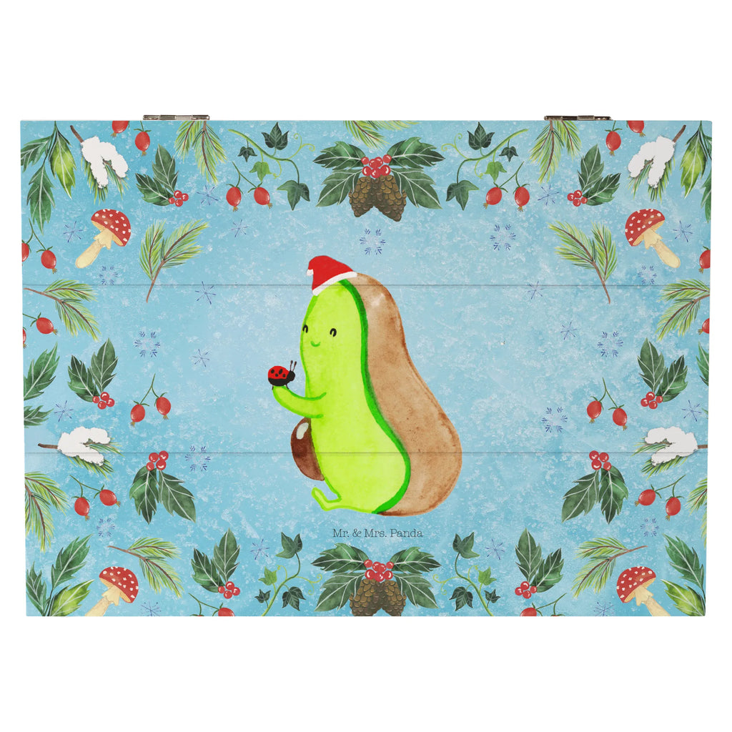 Skrzynia drewniana null null Zima, Boże Narodzenie, dekoracje świąteczne, Mikołaj, Adwent, Wigilia, zimowy motyw