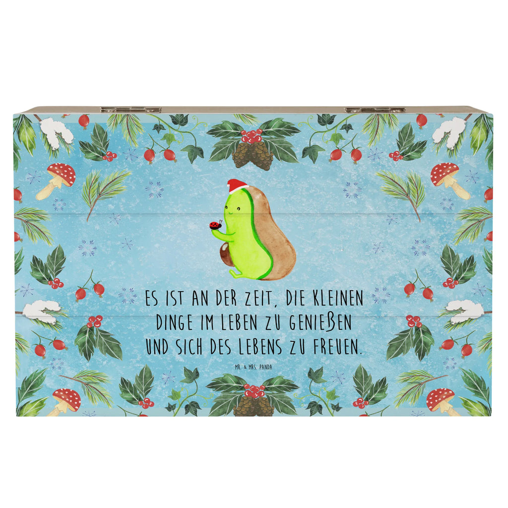 Skrzynia drewniana null null Zima, Boże Narodzenie, dekoracje świąteczne, Mikołaj, Adwent, Wigilia, zimowy motyw