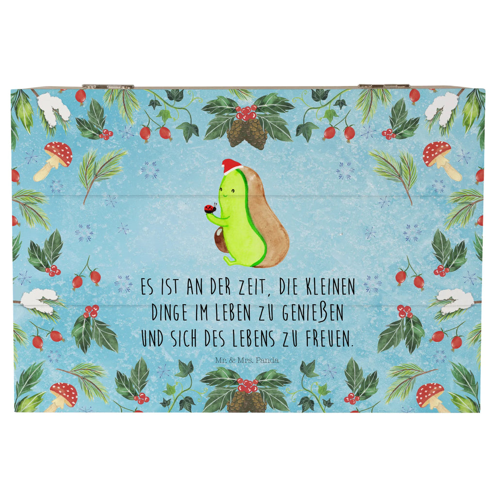 Skrzynia drewniana null null Zima, Boże Narodzenie, dekoracje świąteczne, Mikołaj, Adwent, Wigilia, zimowy motyw