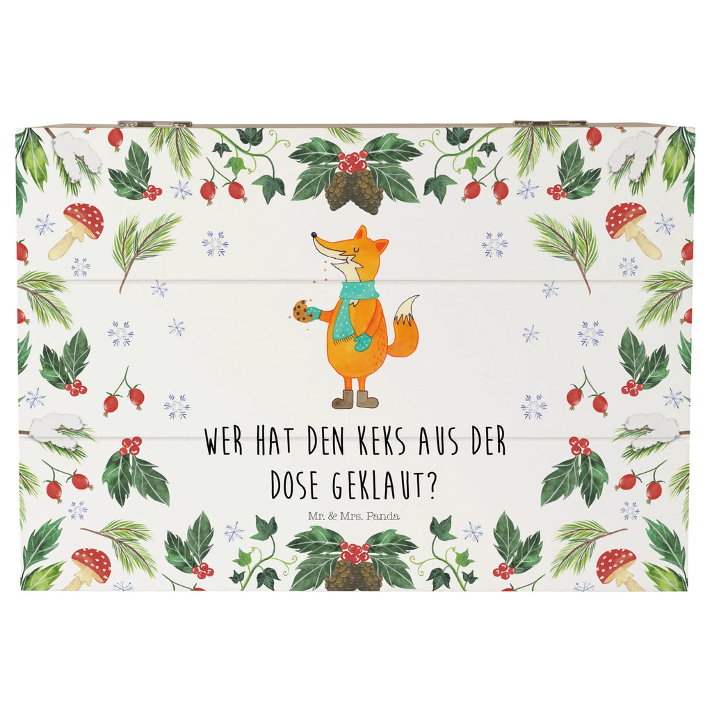 Wooden chest Fox cookie jar Kiste, Holzkiste, Geschenkdose, Schatzkiste, Geschenkbox, Dekokiste, Truhe, Schatulle, XXL, Erinnerungskiste, Aufbewahrungsbox, Erinnerungsbox, Winter, Weihnachten, Weihnachtsdeko, Nikolaus, Advent, Heiligabend, Wintermotiv