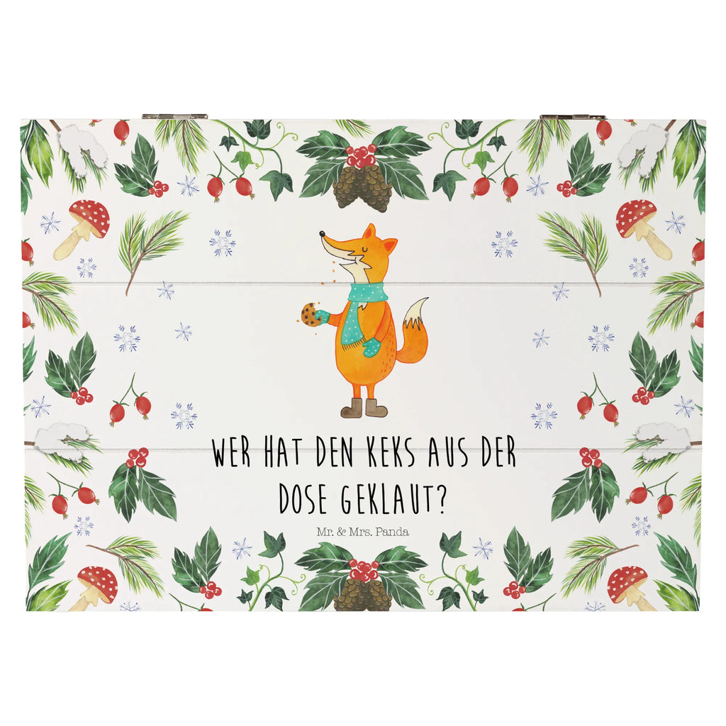Wooden chest Fox cookie jar Kiste, Holzkiste, Geschenkdose, Schatzkiste, Geschenkbox, Dekokiste, Truhe, Schatulle, XXL, Erinnerungskiste, Aufbewahrungsbox, Erinnerungsbox, Winter, Weihnachten, Weihnachtsdeko, Nikolaus, Advent, Heiligabend, Wintermotiv