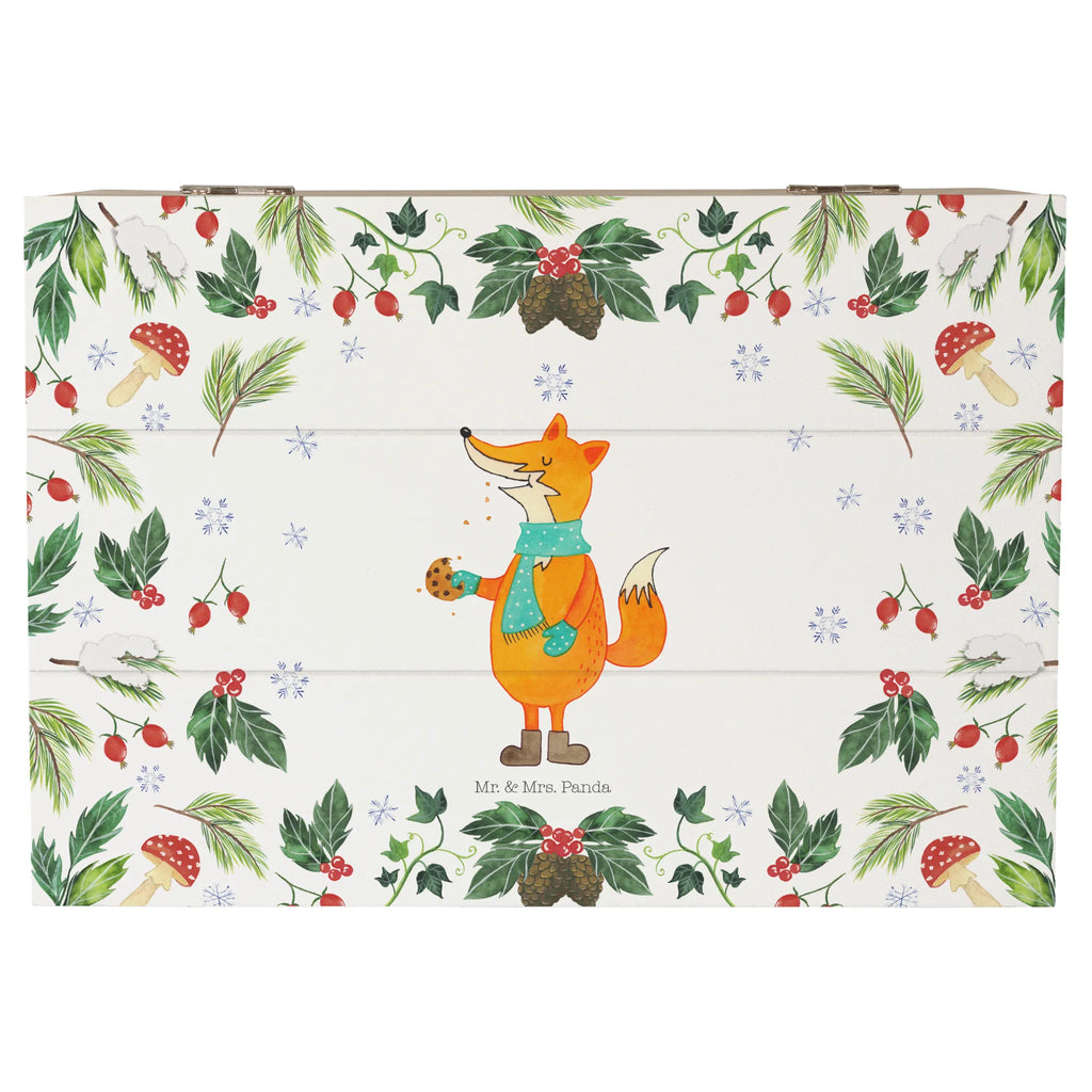 Wooden chest Fox cookie jar Kiste, Holzkiste, Geschenkdose, Schatzkiste, Geschenkbox, Dekokiste, Truhe, Schatulle, XXL, Erinnerungskiste, Aufbewahrungsbox, Erinnerungsbox, Winter, Weihnachten, Weihnachtsdeko, Nikolaus, Advent, Heiligabend, Wintermotiv