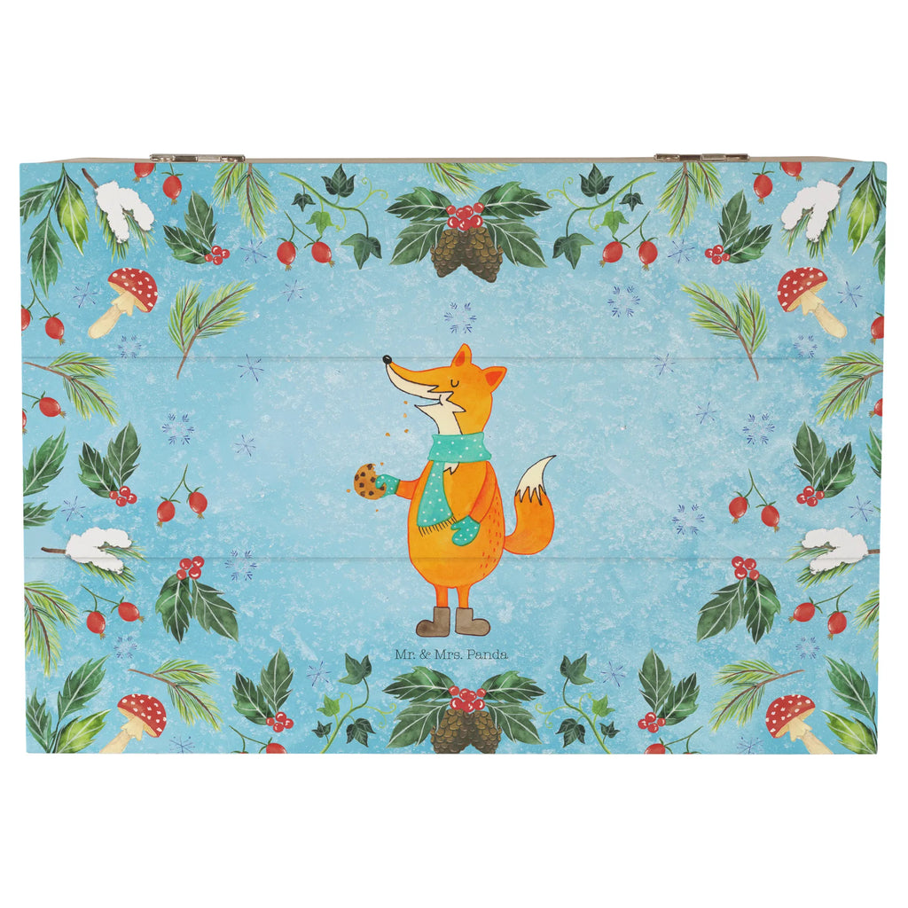 Wooden chest Fox cookie jar Kiste, Holzkiste, Geschenkdose, Schatzkiste, Geschenkbox, Dekokiste, Truhe, Schatulle, XXL, Erinnerungskiste, Aufbewahrungsbox, Erinnerungsbox, Winter, Weihnachten, Weihnachtsdeko, Nikolaus, Advent, Heiligabend, Wintermotiv