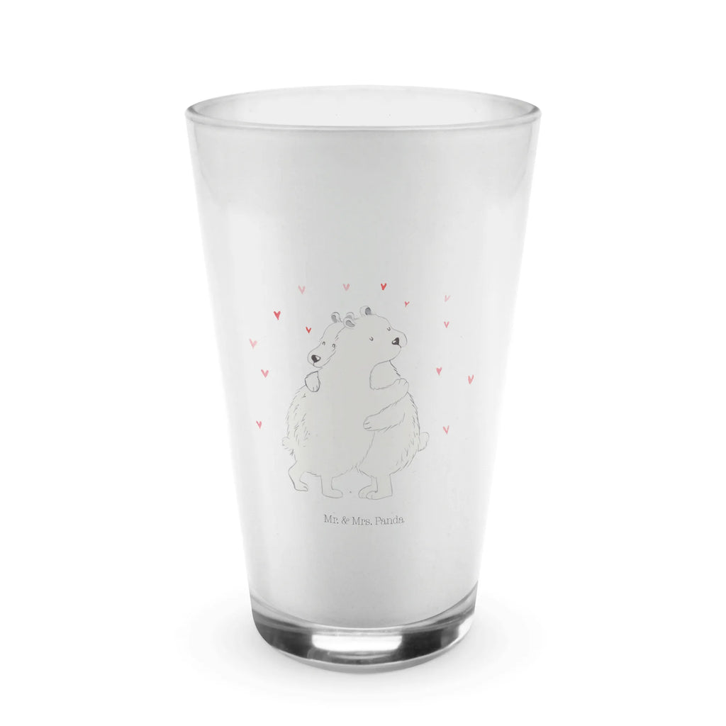 Glass Icebear Embrace small animals, cute, funny, cute animal motives, hand drawn, small world, funny sayings, good mood, happy, gifts, gift ideas, special gifts, animal lover, card