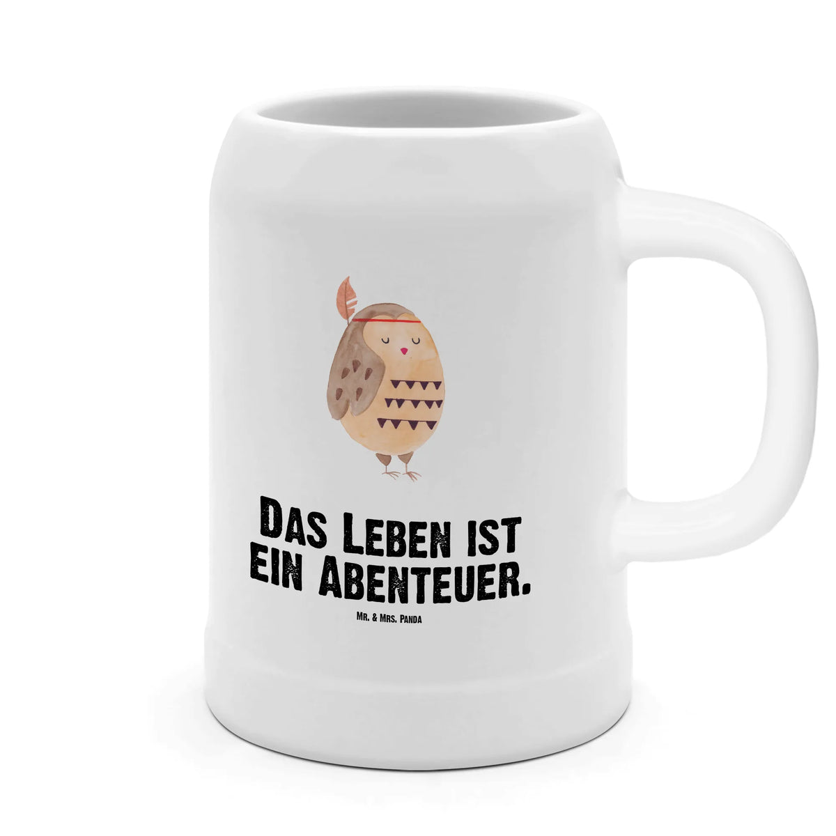 Bierkrug Eule Federschmuck Keramikkrug, Steingutkrug, Bier Seidel, Seidel, Trinkkrug, Steinzeugkrug, Bier Humpen, Bierbecher, Steinbierkrug, Mr. & Mrs. Panda Bierkrug, Krug, Bierhumpen, Steinkrug, Tonkrug, Humpen, Eule, Federschmuck, Reisespruch, Owl, Das Leben Ist Ein Abenteuer, Dekoration, Eule Deko
