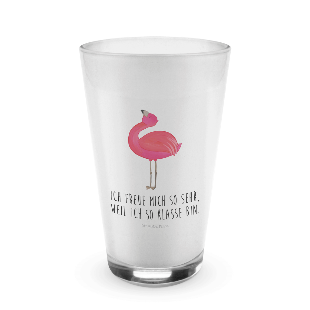 Glas Flamingo stolz Cappuccino Glas, Glas, Cappuccino Tasse, Latte Macchiato, Flamingo, stolz, Freude, Selbstliebe, Selbstakzeptanz, Freundin, beste Freundin, Tochter, Mama, Schwester