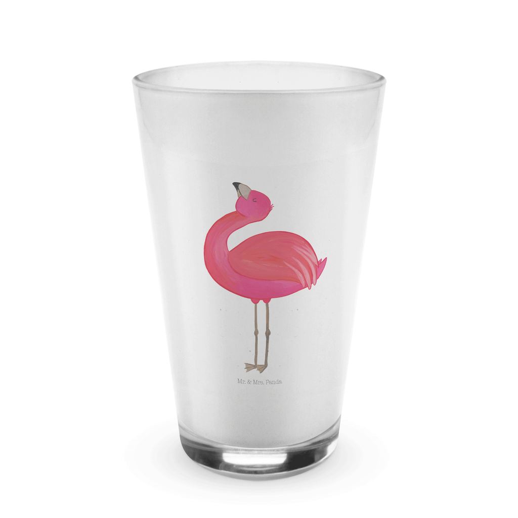 Glas Flamingo stolz Cappuccino Glas, Glas, Cappuccino Tasse, Latte Macchiato, Flamingo, stolz, Freude, Selbstliebe, Selbstakzeptanz, Freundin, beste Freundin, Tochter, Mama, Schwester