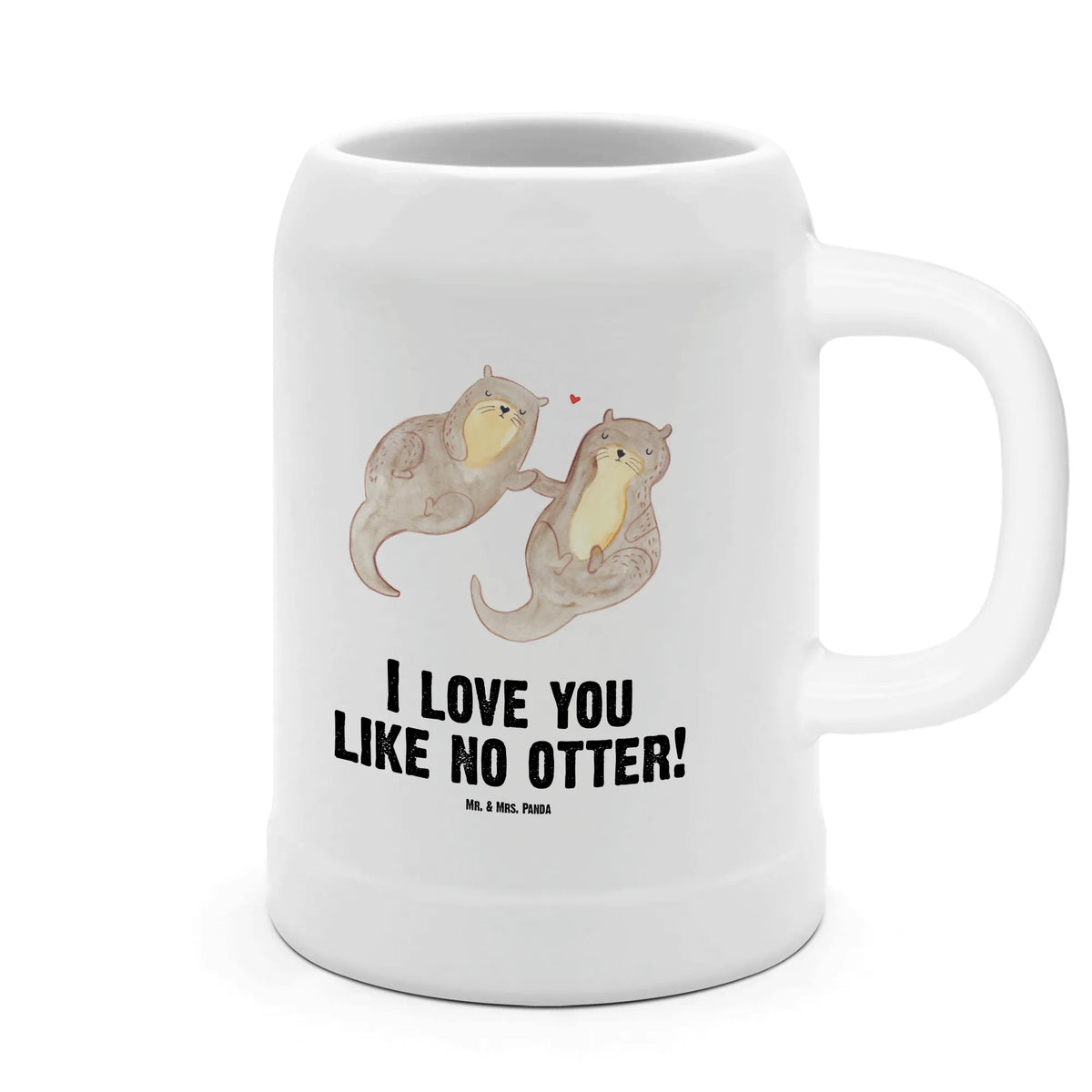Beer mug otter holding hands otter, marten, sea otter, European otter, water mammal, aquatic animal, baby otter, predator, water, otter gifts, animal lover, gift ideas for animal lovers, animal, mammal, water animal, gifts for people in love, Otter Sea Otter Lake Otter