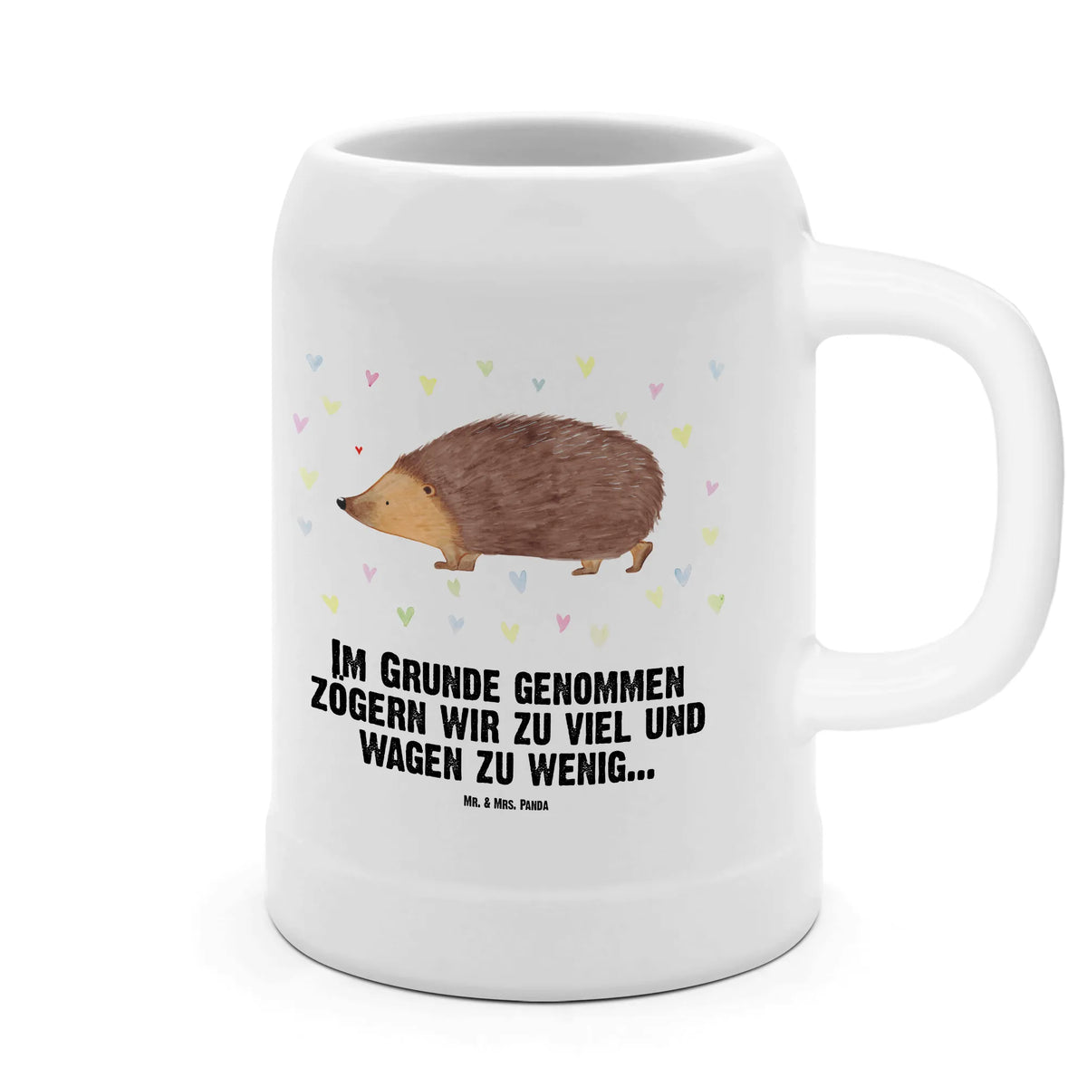 Kufel piwny jeż serca Bier Seidel, Krug, Trinkkrug, Bierhumpen, Bierbecher, Steingutkrug, Tonkrug, Keramikkrug, Steinkrug, Mr. & Mrs. Panda Bierkrug, Steinzeugkrug, Steinbierkrug, Bier Humpen, Seidel, Humpen, Lustige Sprüche, Tiere, Tiermotive, Gute Laune, Liebe, Herz, Igel, Kuss, Herzen, Vertrauen, Leben