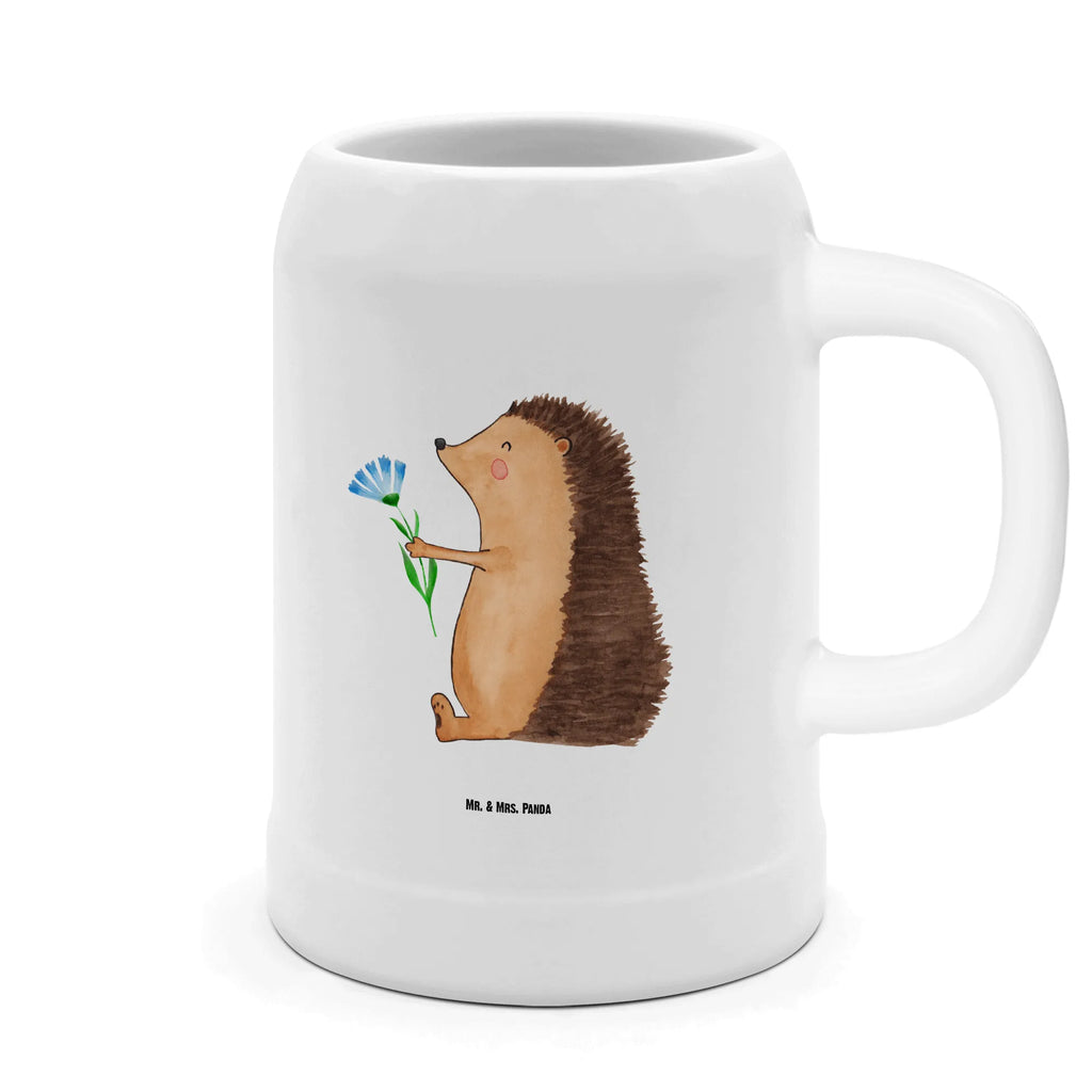 Kufel piwny jeż Kwiaty Motywy zwierzęce, dobra energia, zabawne powiedzonka, zwierzęta