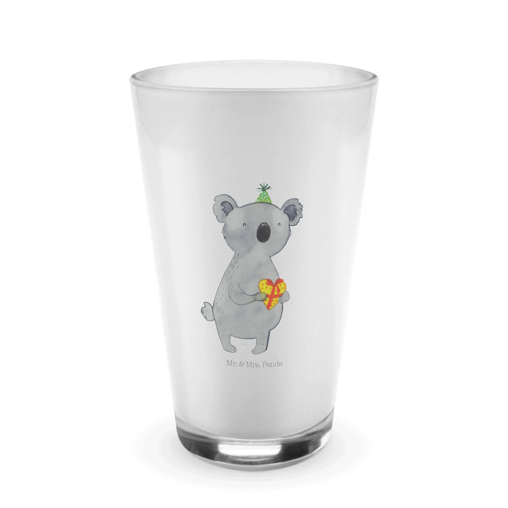 Glas Koala Geschenk Cappuccino Glas, Glas, Cappuccino Tasse, Latte Macchiato, Koala, Koalabär, Geschenk, Geburtstag, Party