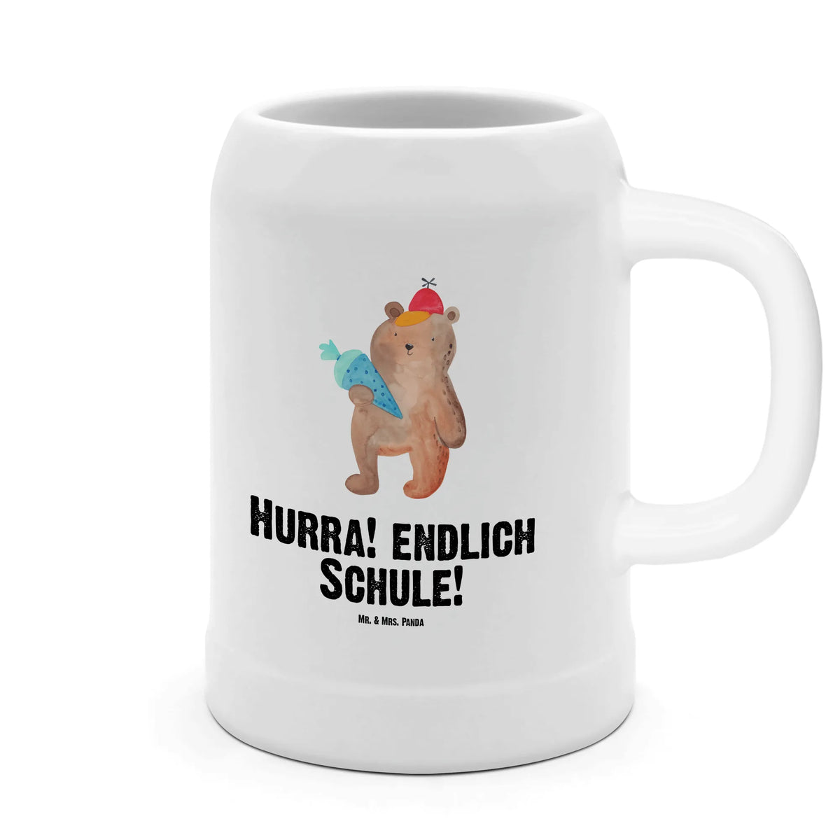 Bierkrug Bär Schultüte Bier Seidel, Bierhumpen, Steinzeugkrug, Keramikkrug, Krug, Tonkrug, Steinkrug, Trinkkrug, Mr. & Mrs. Panda Bierkrug, Bier Humpen, Bierbecher, Steinbierkrug, Steingutkrug, Humpen, Seidel, Teddy, Bär, Teddybär, Schulanfang, Erster Schultag Geschenk, Grundschule, Schultüte, Bär Motiv, Einschulung Geschenk, Schulbeginn, Schule Geschenk