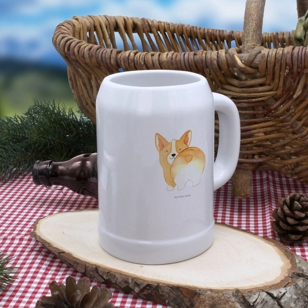 Kufel piwny Corgi tyłek Pies, motyw psa, zwierzę domowe, rasa psa, miłośnik zwierząt, właściciel psa, powiedzenia