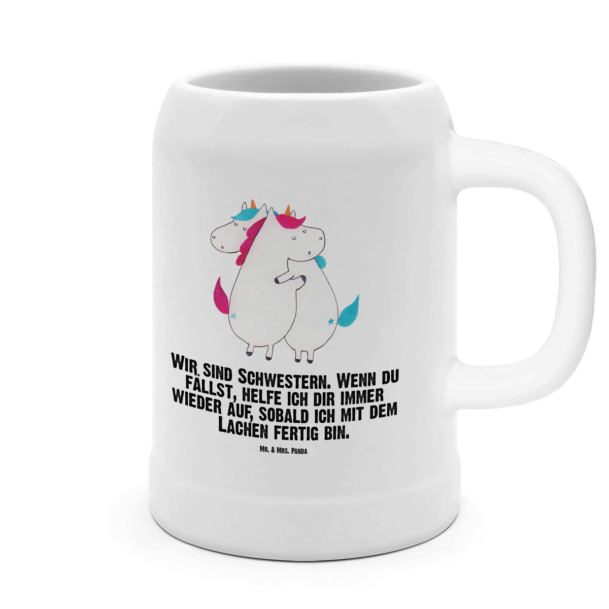 Beer mug unicorns Embrace Bierhumpen, Steinzeugkrug, Bierbecher, Tonkrug, Steinkrug, Keramikkrug, Humpen, Seidel, Steingutkrug, Mr. & Mrs. Panda Bierkrug, Bier Seidel, Bier Humpen, Krug, Steinbierkrug, Trinkkrug, Unicorn, Einhorn, Einhörner, Einhorn Deko, Sister, Geschwister, BFF, Schwester, Liebe, Familie, Freundin, Freundinnen, Schwestern