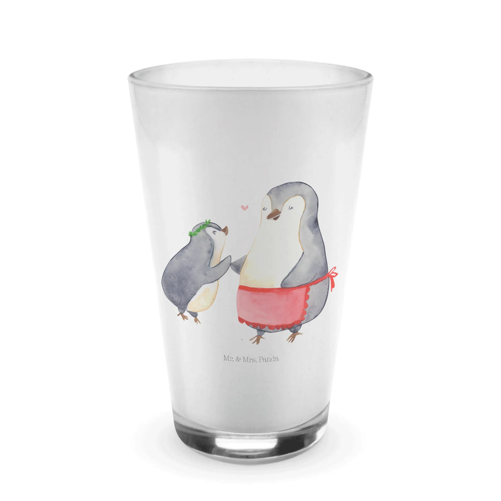 Glass Penguin with child Family, Father's Day, Mother's Day, brother, sister, Mom, Dad, Birthday, Mother, Mummy, Mommy, Gift