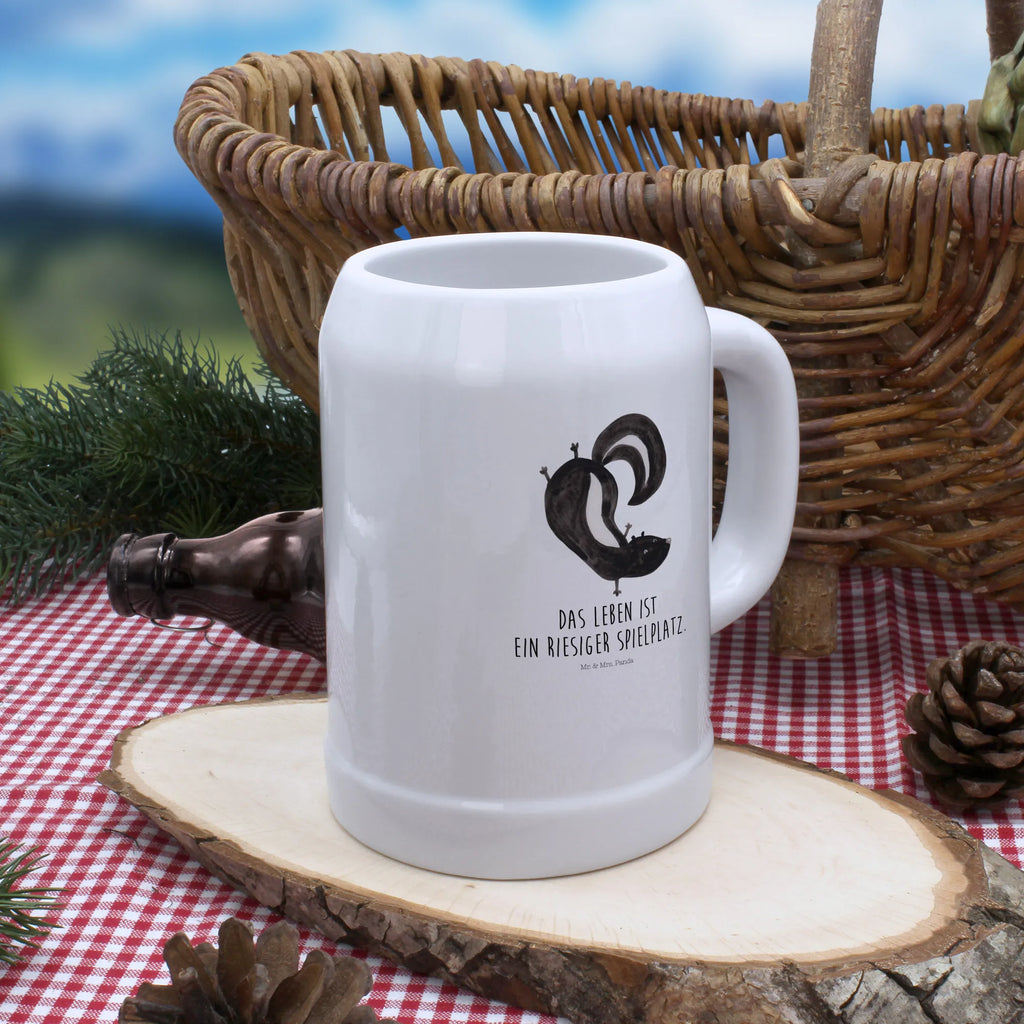 Beer mug skunk handstand Skunk, child, playful, skunk, predator, stink, wild animal, playground