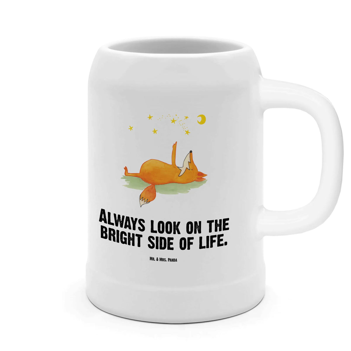 Beer mug Fox Stars fox, foxes, forest wildlife, clever as a fox, animal lover, Always Look on the Bright Side of Life, words of consolation, Saying beautiful, Romance, Fox, Saying positive