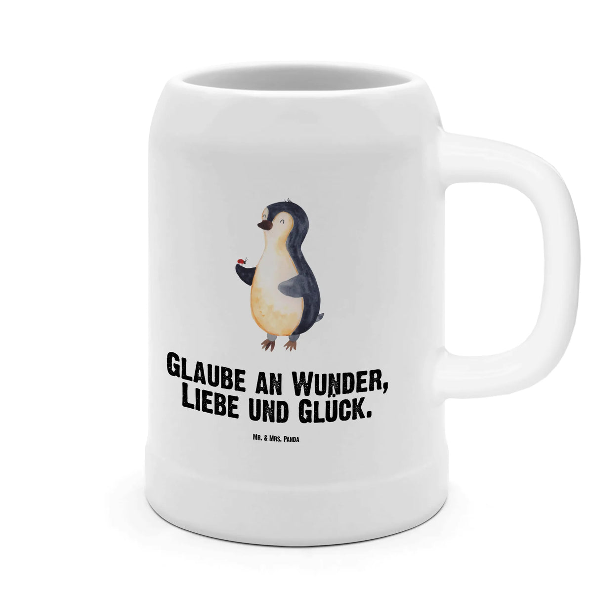 Beer mug Penguin ladybug Penguin, North Pole, Winter, Penguins, penguins, ladybird, love, joy, wonder, happiness, joy of life