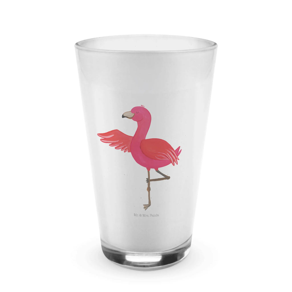 Szkło Flamingo joga Longdrinkglas, milchkaffee glas, Glasbecher, Limonadenglas, Trinkbecher Glas, Wasserglas, Cocktailglas, eiskaffeeglas, becher glas, kaffeeglas, cappuccinoglas, Latte Macchiato Glas, Glas, smoothie glas, Teeglas, Trinkglas, eistee glas, Saftglas, Flamingo, Ärger, Namaste, Entspannung, Aufregen, Achtsamkeit, Vogel, Yoga-Übung, Yoga, Tiefenentspannung