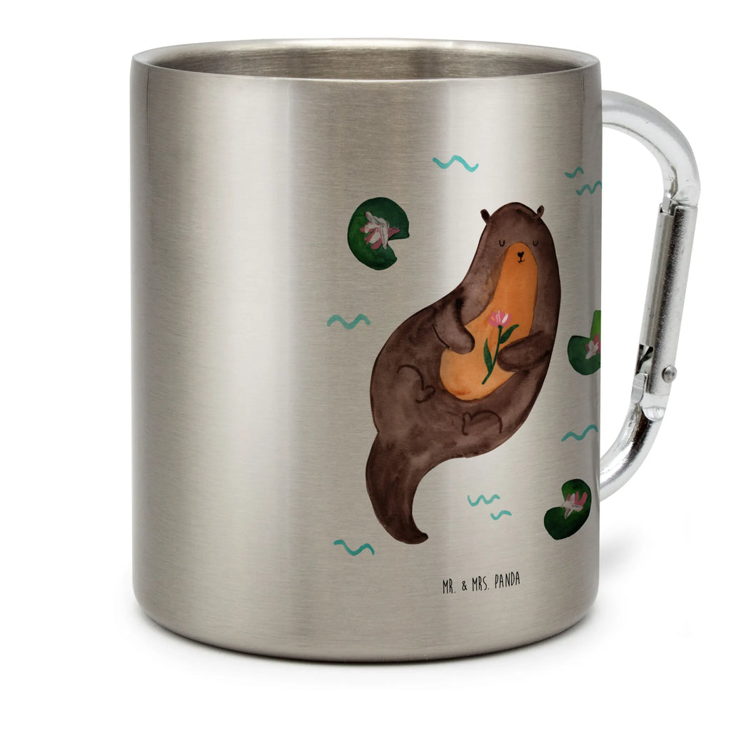 Edelstahlbecher Otter mit Seerose Edelstahl Kaffeebecher, metallbecher, wanderbecher, karabinerbecher, Trinkbecher Metall, Isolierbecher Edelstahl, Isolierbecher, Becher Aus Edelstahl, Edelstahlbecher, edelstahl thermobecher, Thermobecher Edelstahl, Edelstahl Trinkbecher, Kaffeebecher Edelstahl, Reisebecher, Thermobecher, Karabiner Becher, Edelstahltasse, Campingbecher, Tasse, thermotasse, Thermo Kaffeebecher, Becher, karabiner tasse, edelstahl reisebecher, Campingtasse, Trinkbecher Edelstahl, Metalltasse, edelstahl isolierbecher, Otter, Fischotter, Seeotter, Otter Seeotter See Otter