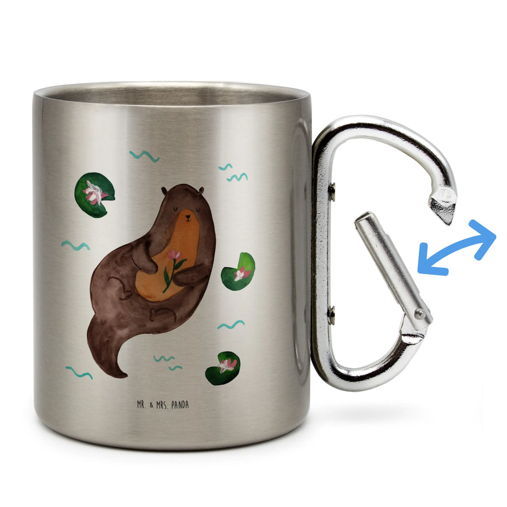 Edelstahlbecher Otter mit Seerose Edelstahl Kaffeebecher, metallbecher, wanderbecher, karabinerbecher, Trinkbecher Metall, Isolierbecher Edelstahl, Isolierbecher, Becher Aus Edelstahl, Edelstahlbecher, edelstahl thermobecher, Thermobecher Edelstahl, Edelstahl Trinkbecher, Kaffeebecher Edelstahl, Reisebecher, Thermobecher, Karabiner Becher, Edelstahltasse, Campingbecher, Tasse, thermotasse, Thermo Kaffeebecher, Becher, karabiner tasse, edelstahl reisebecher, Campingtasse, Trinkbecher Edelstahl, Metalltasse, edelstahl isolierbecher, Otter, Fischotter, Seeotter, Otter Seeotter See Otter