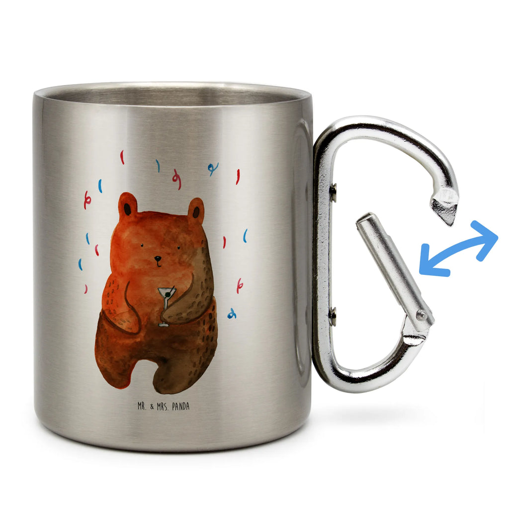 Stainless steel mug bear party karabiner tasse, thermotasse, Edelstahl Kaffeebecher, karabinerbecher, edelstahl isolierbecher, Thermobecher, Metalltasse, Reisebecher, Isolierbecher Edelstahl, wanderbecher, Becher, Edelstahlbecher, Campingbecher, Thermo Kaffeebecher, Thermobecher Edelstahl, Karabiner Becher, Trinkbecher Metall, Becher Aus Edelstahl, Campingtasse, metallbecher, Edelstahltasse, Trinkbecher Edelstahl, Isolierbecher, Kaffeebecher Edelstahl, Tasse, Edelstahl Trinkbecher, edelstahl thermobecher, edelstahl reisebecher, Teddy, Bär, Teddybär, Mitbringsel, Abfeiern, Feiern, Geburtstagsgeschenk, Gute Laune, Geburtstag, Party, Lustig, Geschenk
