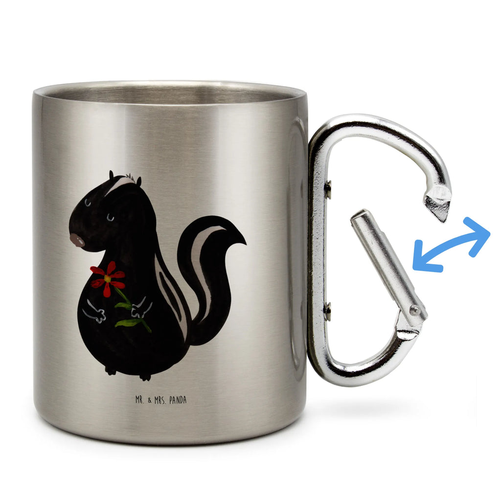Stainless steel mug skunk flower Tasse, Karabiner Becher, Becher Aus Edelstahl, thermotasse, Thermobecher, Edelstahl Trinkbecher, Trinkbecher Edelstahl, edelstahl thermobecher, Campingbecher, Reisebecher, edelstahl isolierbecher, Edelstahl Kaffeebecher, Thermobecher Edelstahl, Campingtasse, edelstahl reisebecher, Trinkbecher Metall, Edelstahltasse, Edelstahlbecher, karabinerbecher, Kaffeebecher Edelstahl, Thermo Kaffeebecher, Becher, metallbecher, wanderbecher, Metalltasse, Isolierbecher Edelstahl, karabiner tasse, Isolierbecher, Stinktier, Skunk, Tagträumer, Stinker, Raubtier, Träume, Stinki, Verträumt, Wildtier, Dreams