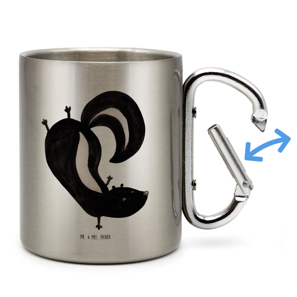 Kubek ze stali nierdzewnej skunks stojka edelstahl reisebecher, Thermobecher Edelstahl, wanderbecher, thermotasse, Edelstahl Trinkbecher, Isolierbecher Edelstahl, Campingtasse, karabiner tasse, karabinerbecher, metallbecher, Karabiner Becher, Reisebecher, Becher Aus Edelstahl, edelstahl isolierbecher, Trinkbecher Metall, Kaffeebecher Edelstahl, edelstahl thermobecher, Becher, Isolierbecher, Tasse, Metalltasse, Edelstahl Kaffeebecher, Thermo Kaffeebecher, Thermobecher, Edelstahltasse, Campingbecher, Trinkbecher Edelstahl, Edelstahlbecher, Stinktier, Skunk, Wildtier, Raubtier, Stinki, Kind, Stinker, Verpielt, Spielplatz